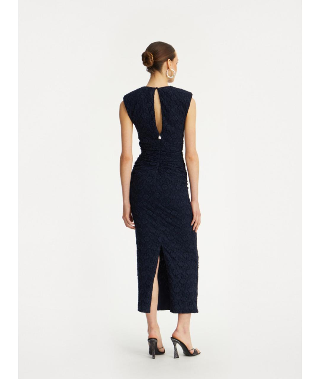 ROTATE Синее полиамидовое повседневное платье, фото 4