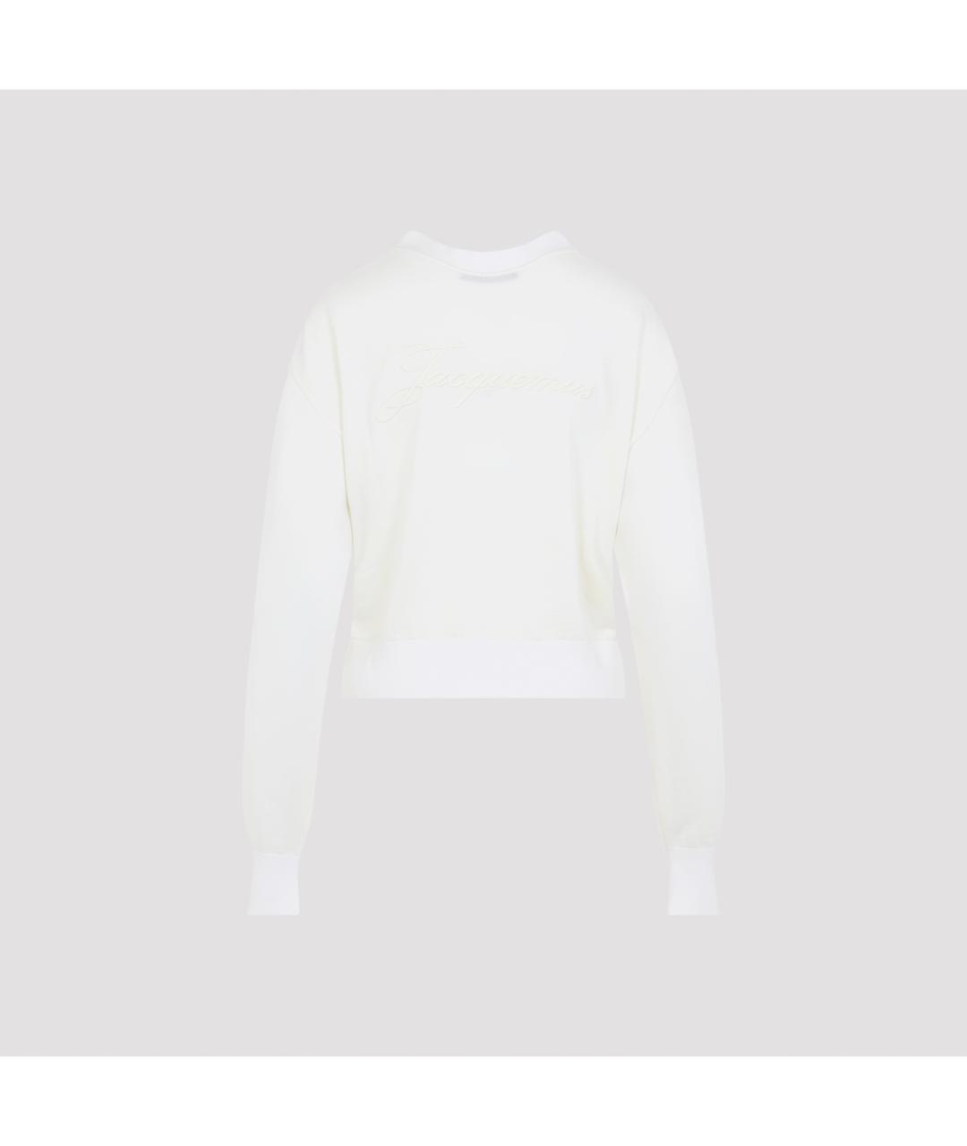 JACQUEMUS Белый шерстяной кардиган, фото 3