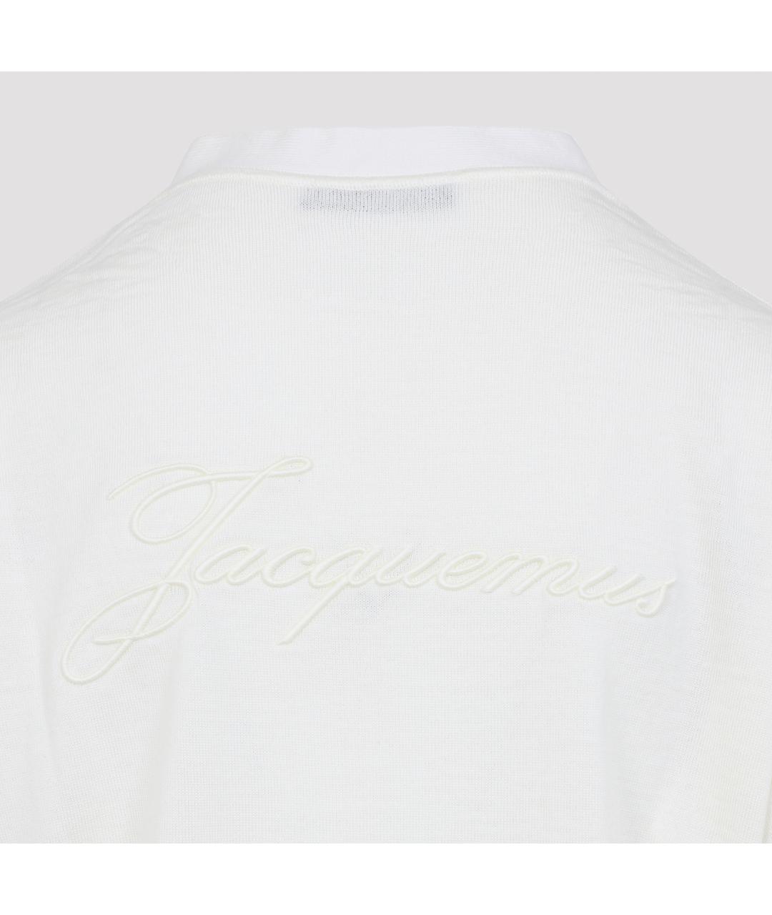 JACQUEMUS Белый шерстяной кардиган, фото 4