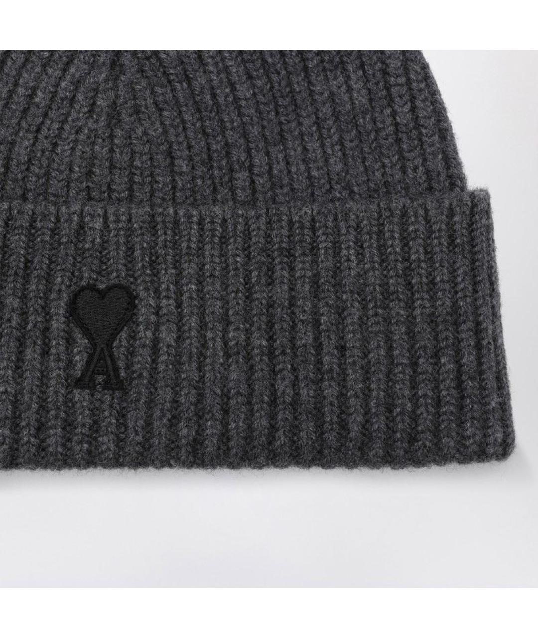 Ami Paris Антрацитовая шапка, фото 2