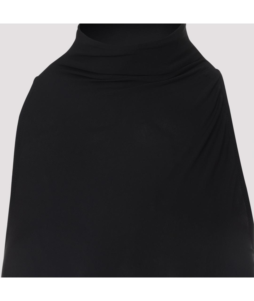 JACQUEMUS Черное полиамидовое повседневное платье, фото 4