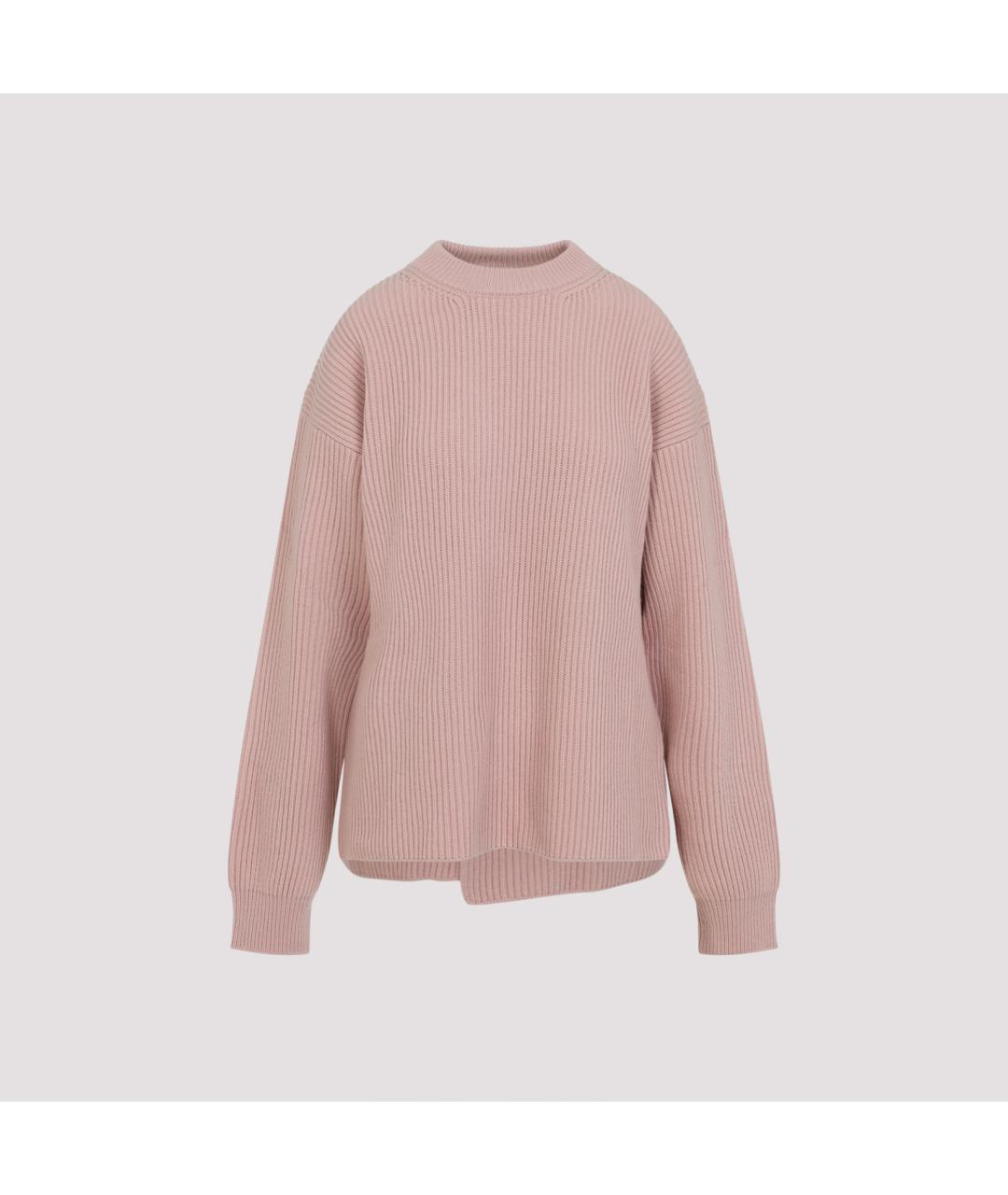 JIL SANDER Розовый шерстяной джемпер / свитер, фото 2