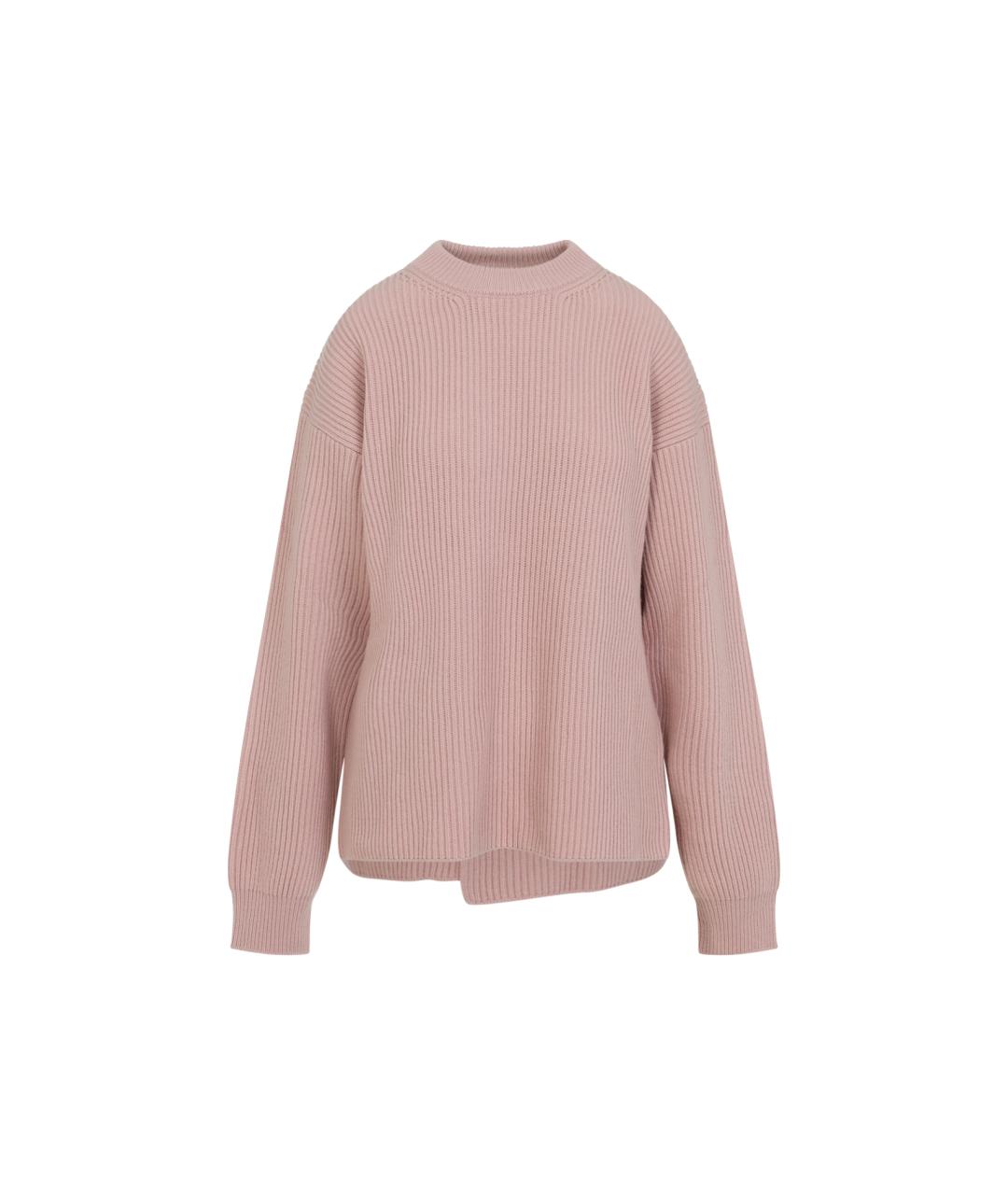 JIL SANDER Розовый шерстяной джемпер / свитер, фото 1