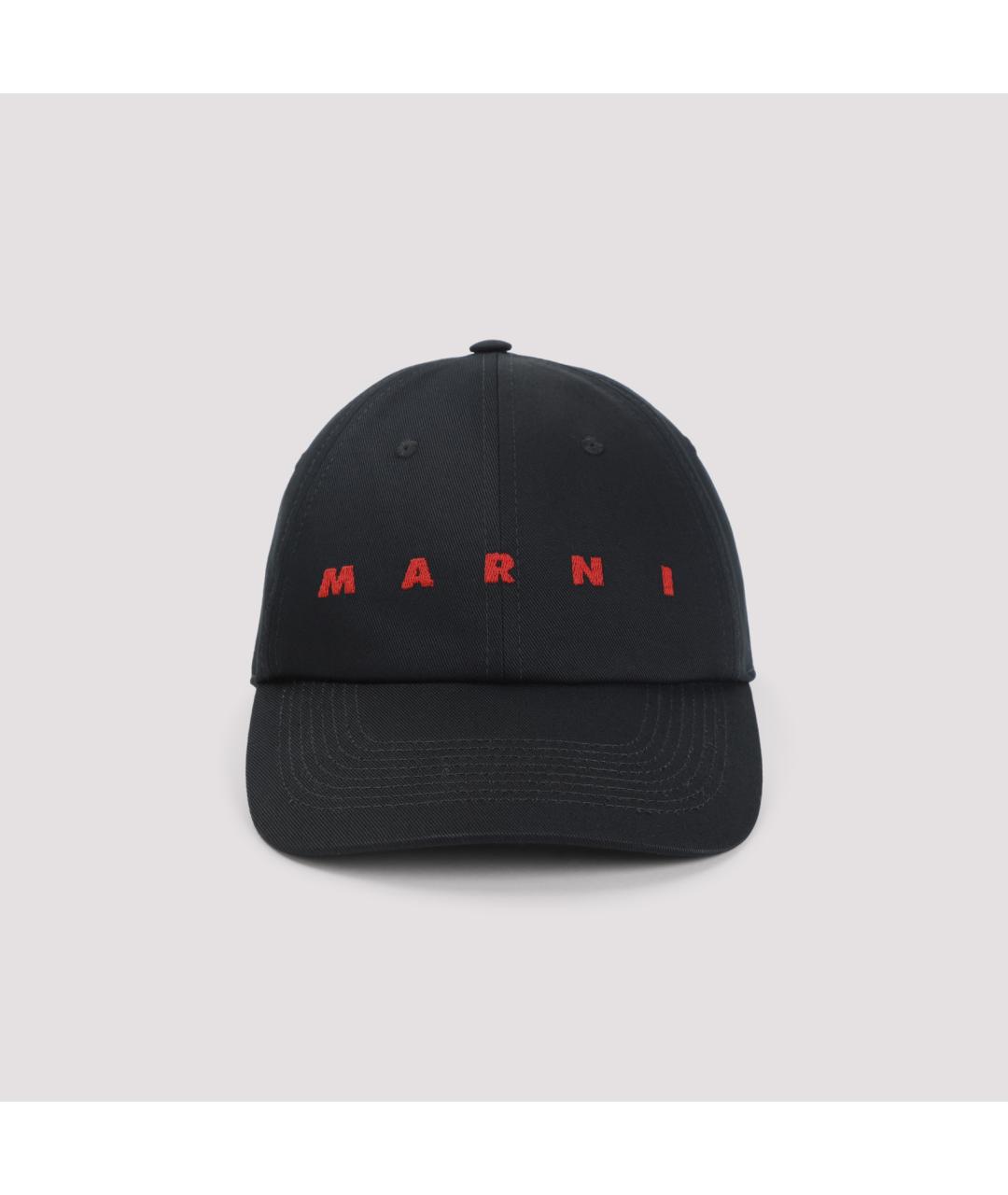 MARNI Черная хлопковая кепка/бейсболка, фото 2