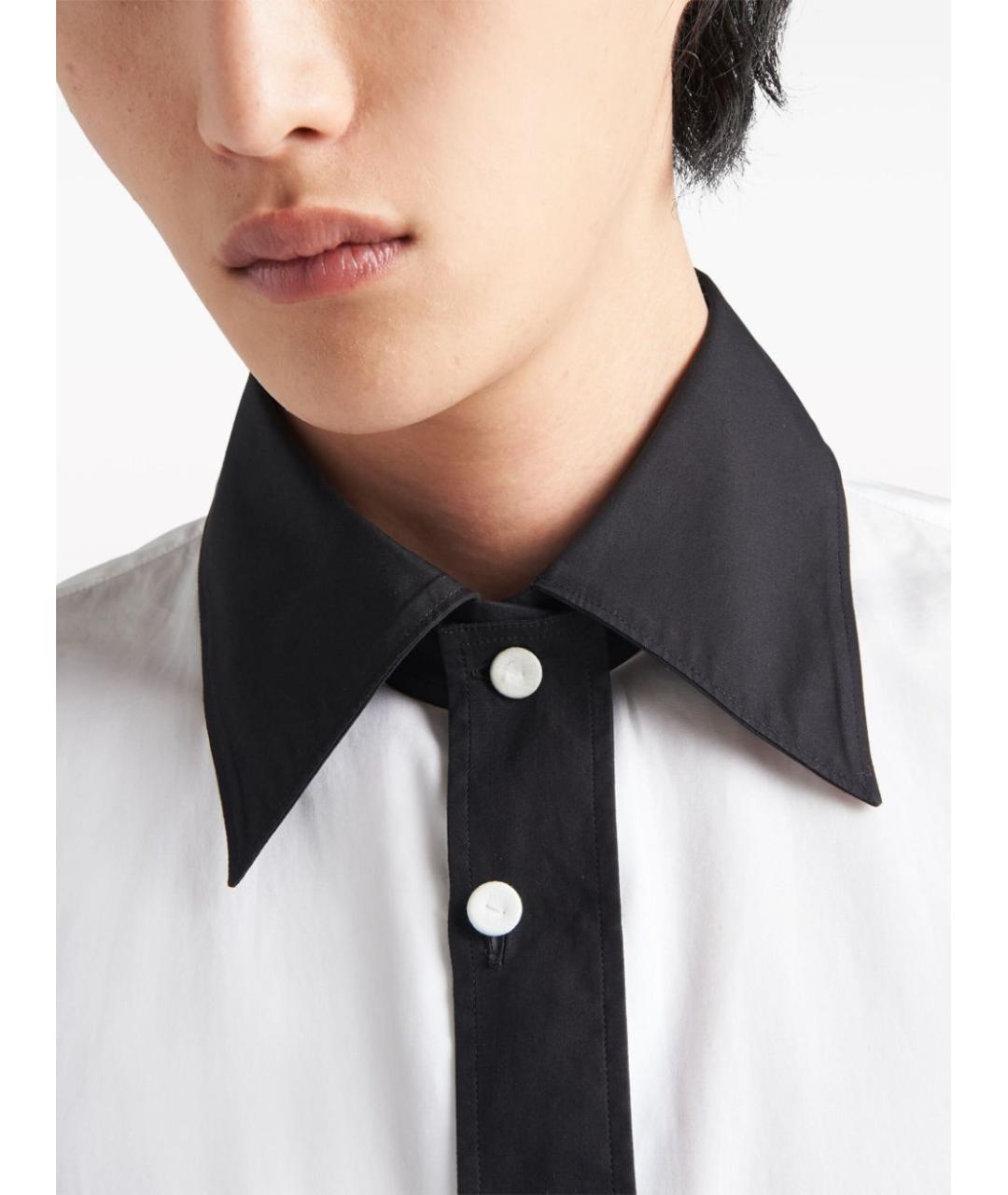 PRADA Белая хлопковая кэжуал рубашка, фото 5