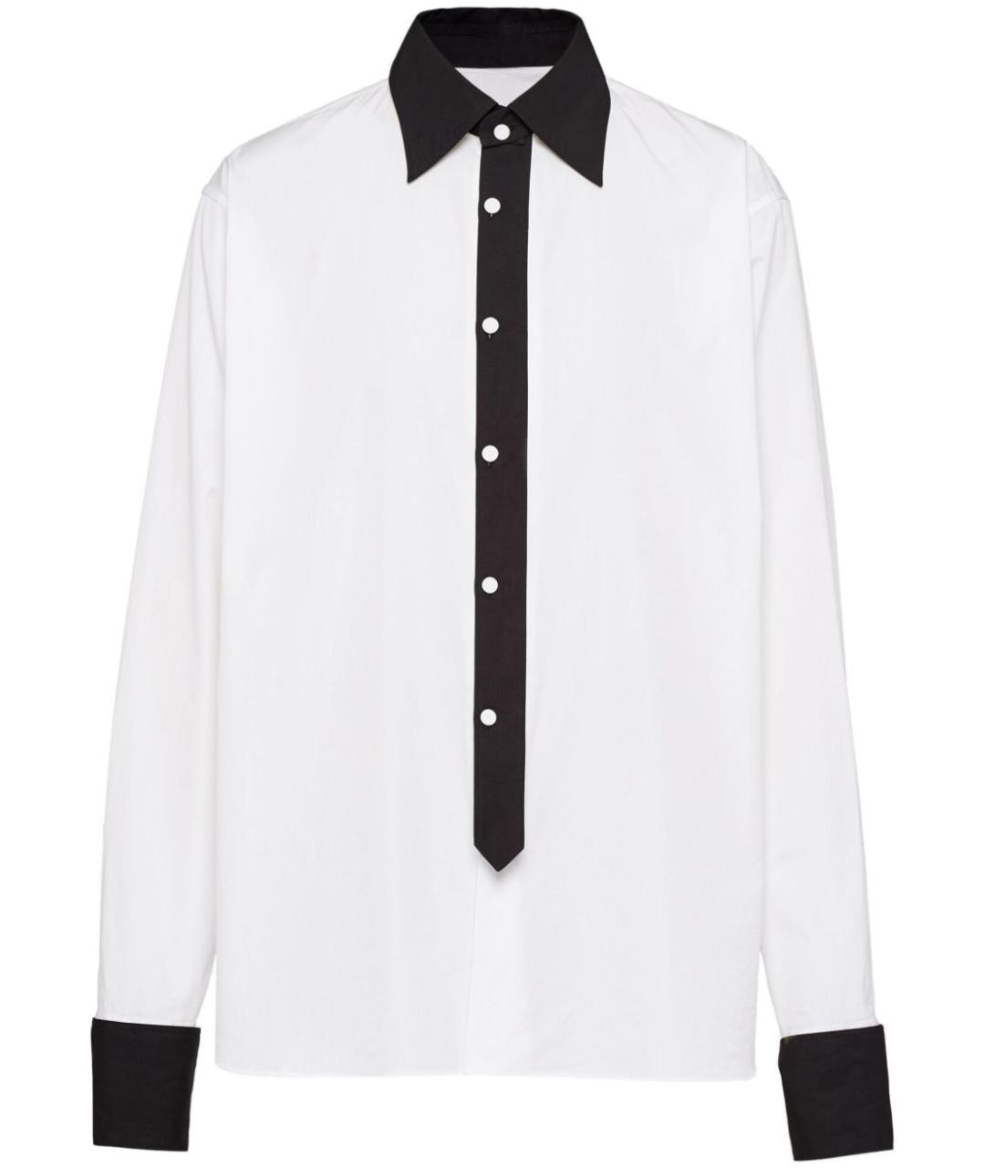 PRADA Белая хлопковая кэжуал рубашка, фото 1