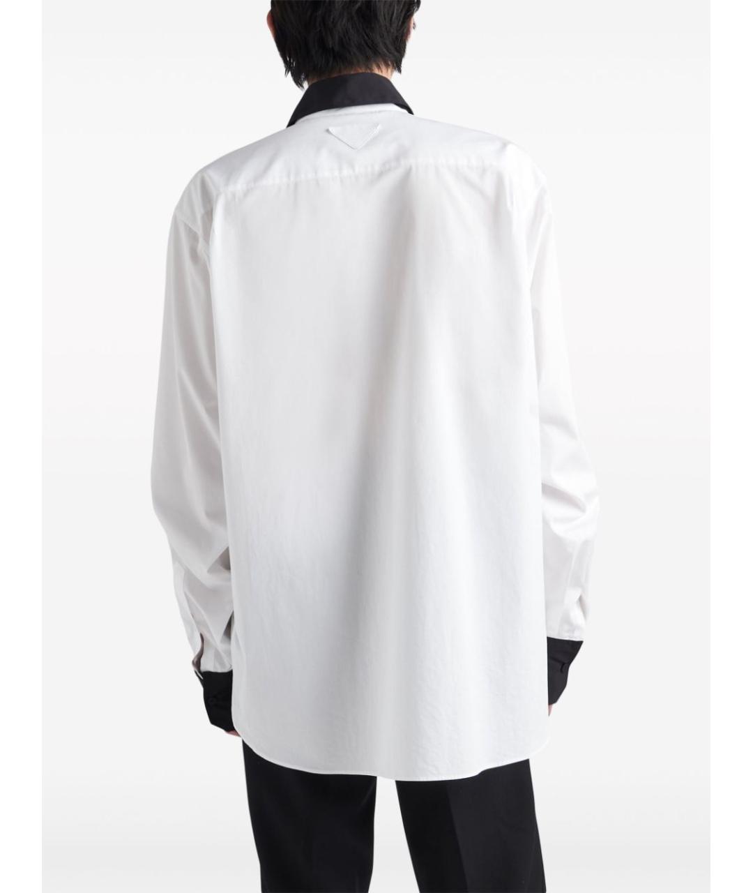 PRADA Белая хлопковая кэжуал рубашка, фото 4