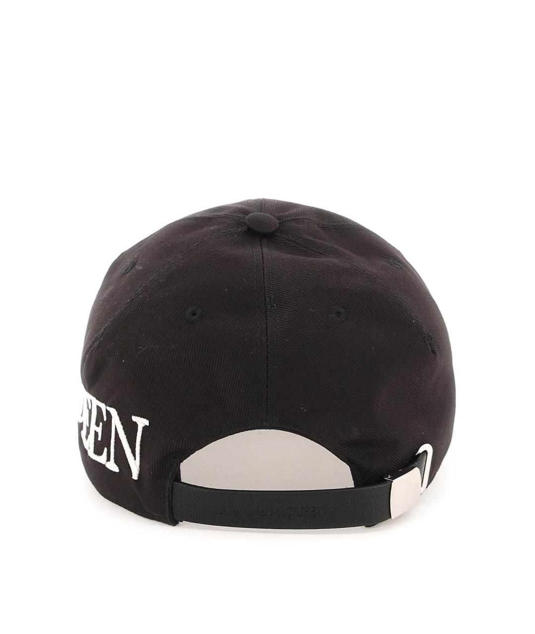 ALEXANDER MCQUEEN Черная хлопковая кепка/бейсболка, фото 3