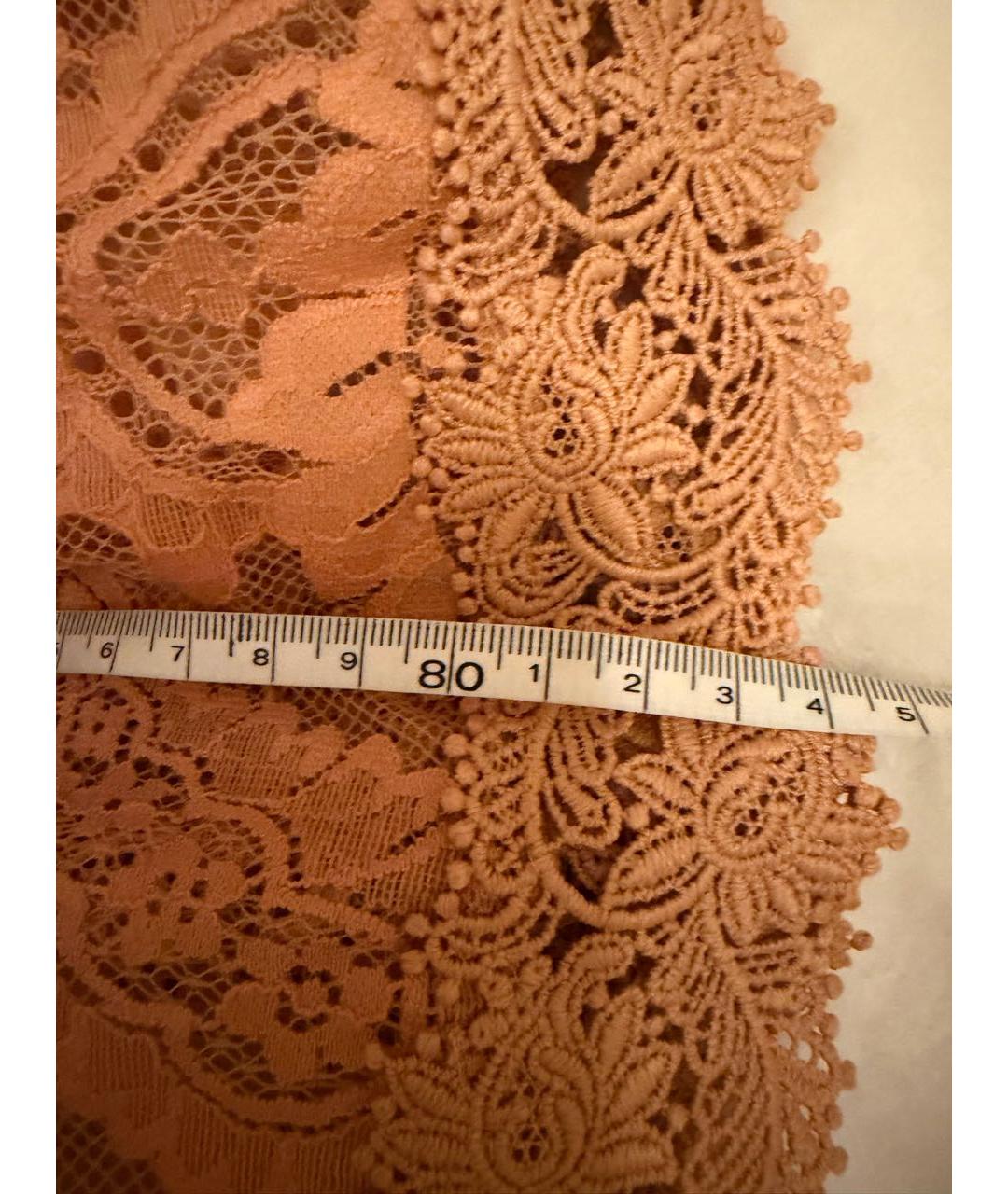 ZIMMERMANN Коралловое хлопко-эластановое коктейльное платье, фото 8