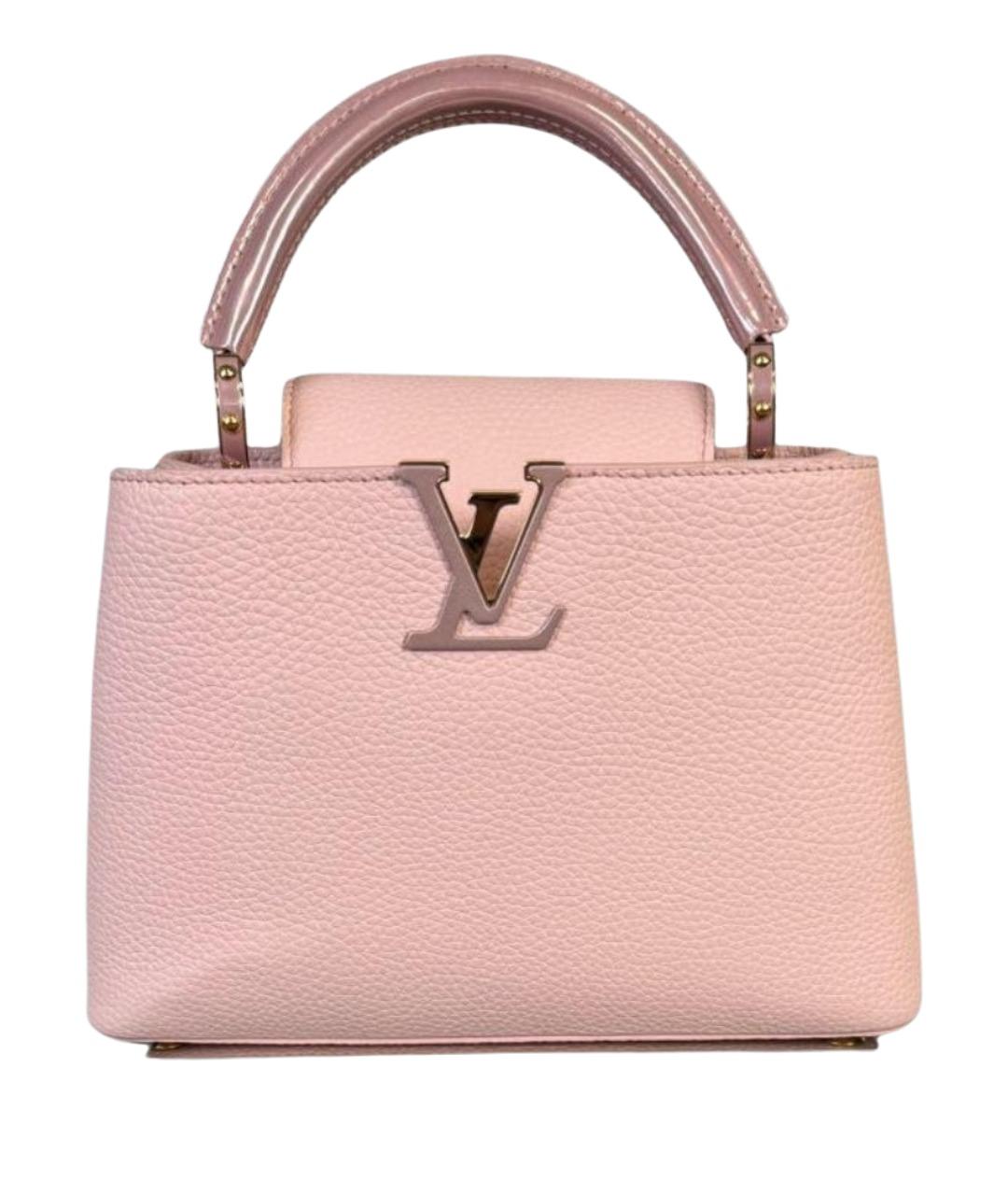 LOUIS VUITTON Розовая кожаная сумка с короткими ручками, фото 1