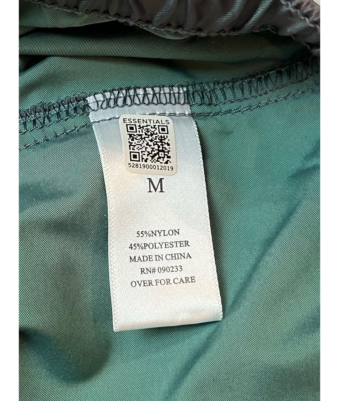 FEAR OF GOD Антрацитовые полиэстеровые шорты, фото 7