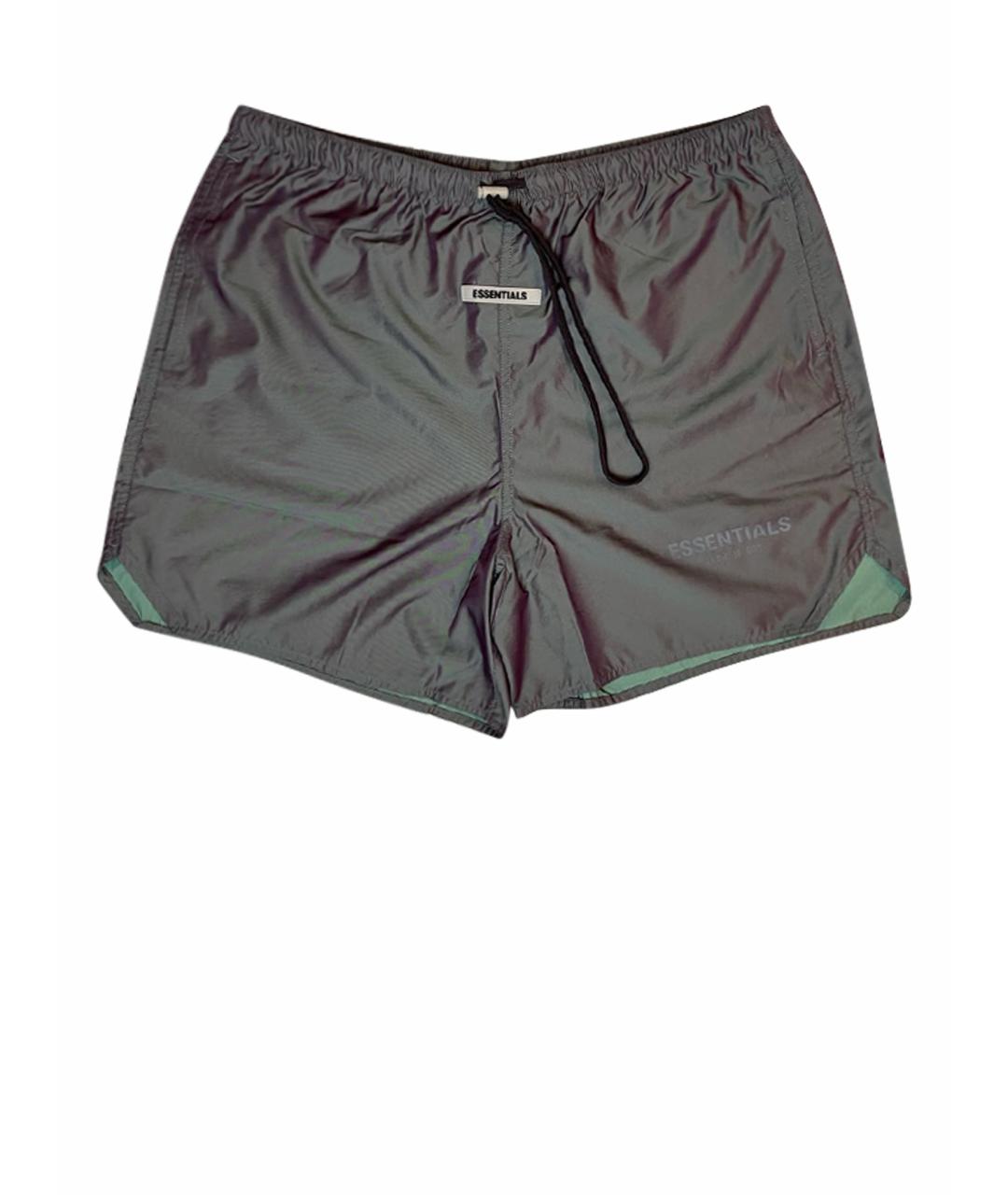 FEAR OF GOD Антрацитовые полиэстеровые шорты, фото 10