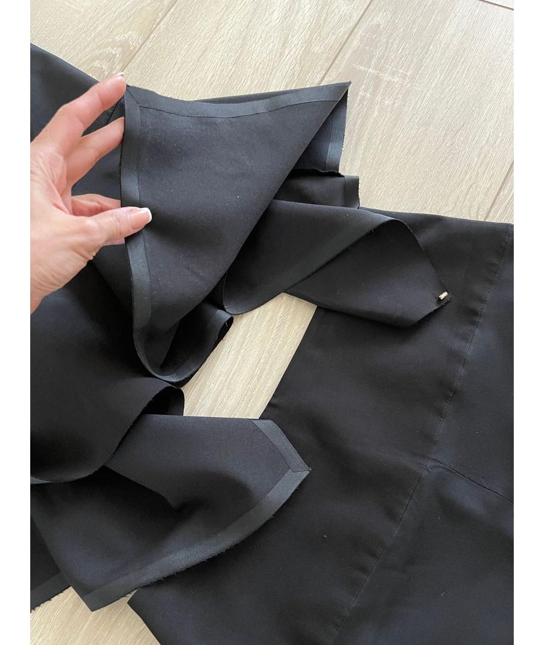 SPORTMAX Черный хлопко-эластановый костюм с юбками, фото 5