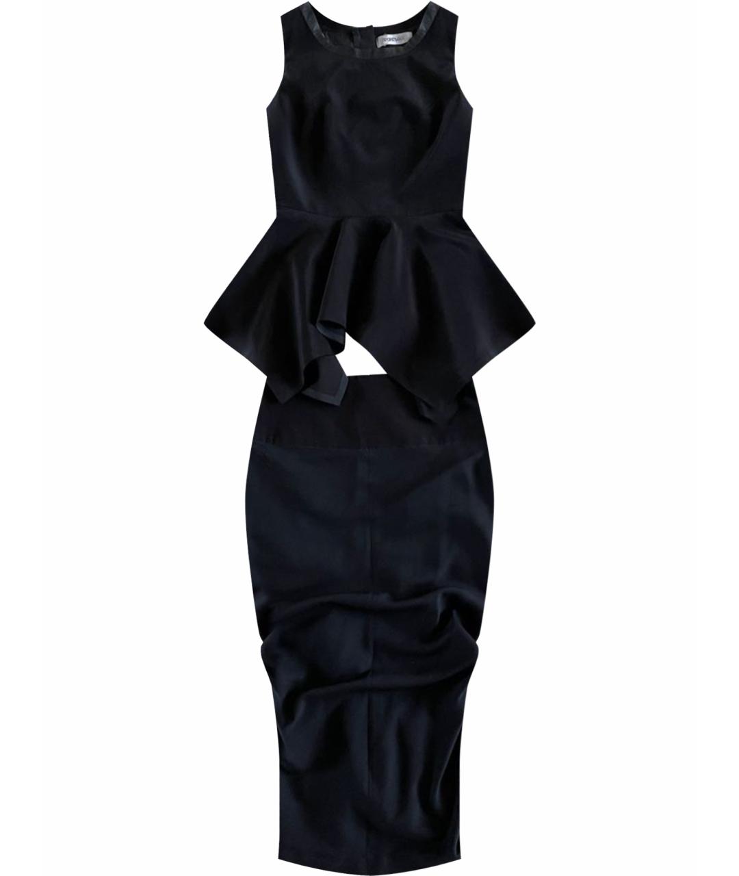 SPORTMAX Черный хлопко-эластановый костюм с юбками, фото 1