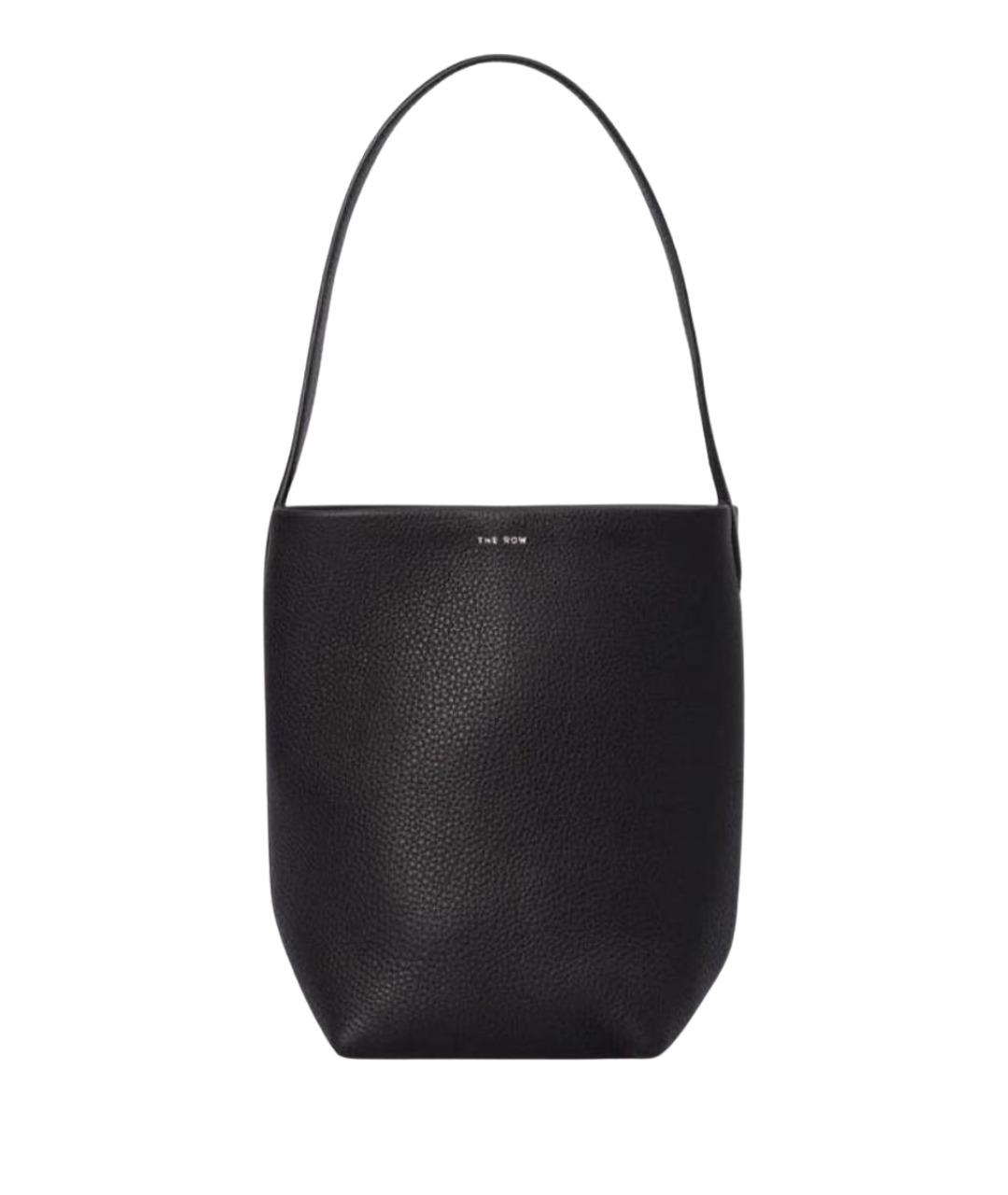 THE ROW Черная кожаная сумка с короткими ручками, фото 1
