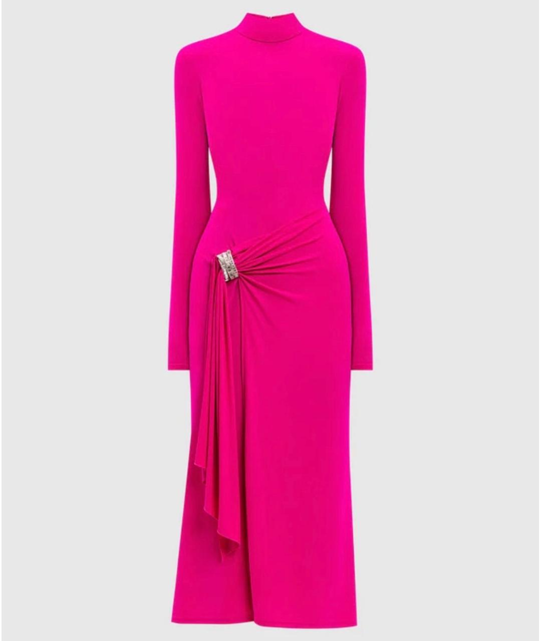 DAVID KOMA Розовое коктейльное платье, фото 8