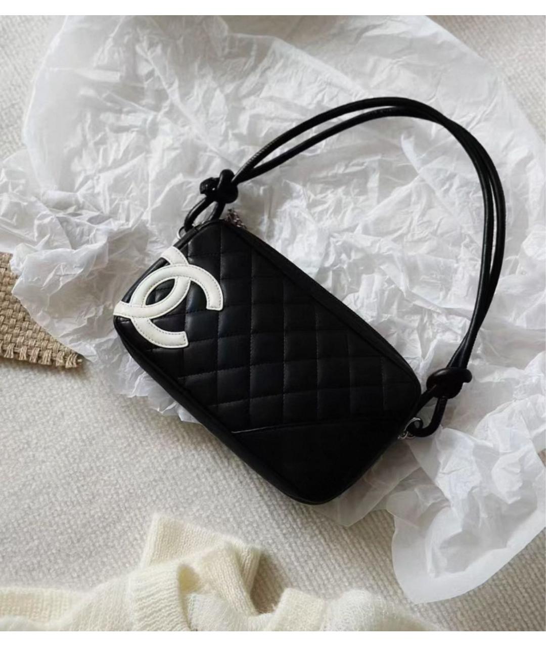 CHANEL Черная кожаная сумка через плечо, фото 2
