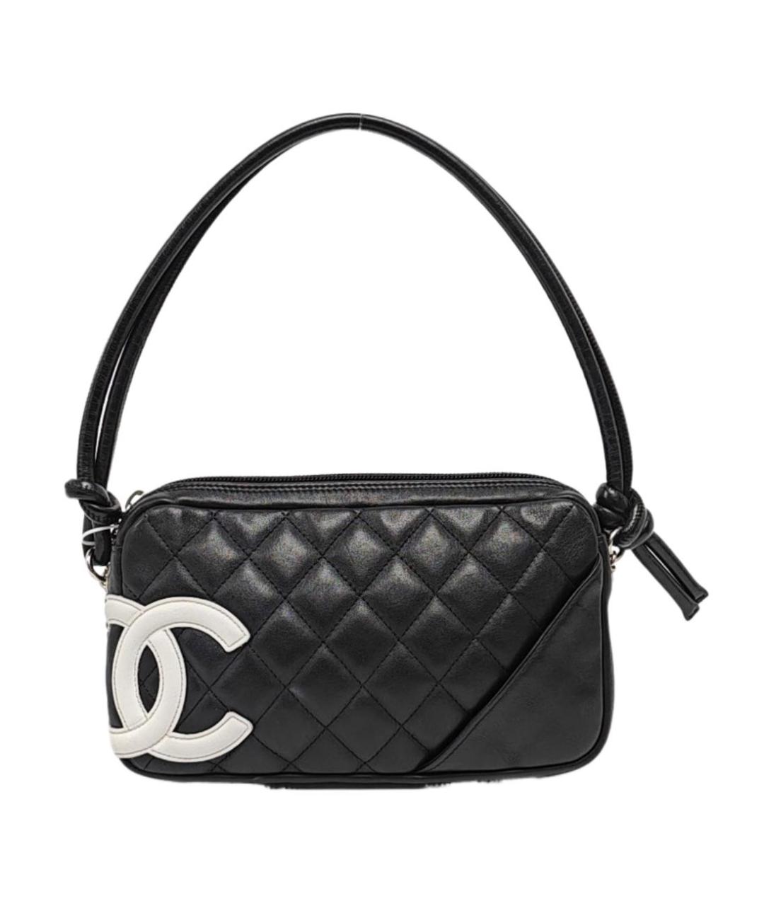 CHANEL Черная кожаная сумка через плечо, фото 1