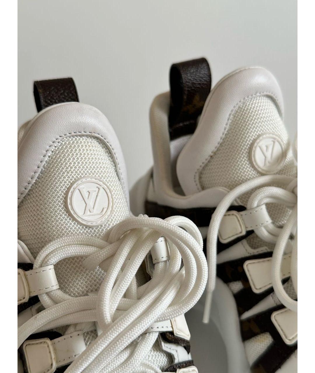 LOUIS VUITTON Белые текстильные кроссовки, фото 3