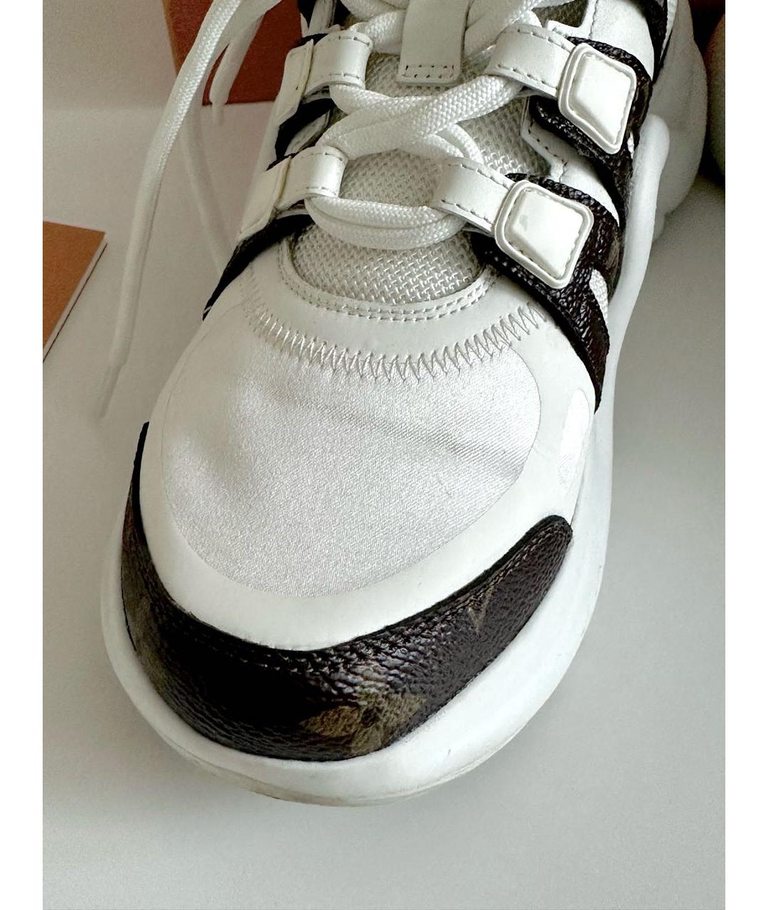 LOUIS VUITTON Белые текстильные кроссовки, фото 7