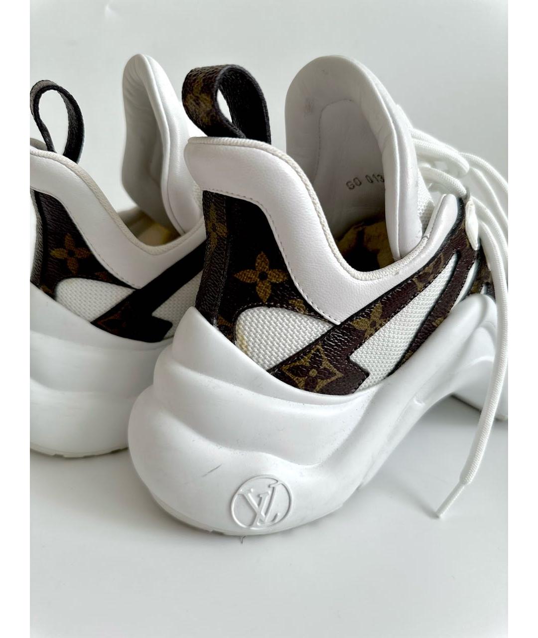 LOUIS VUITTON Белые текстильные кроссовки, фото 5