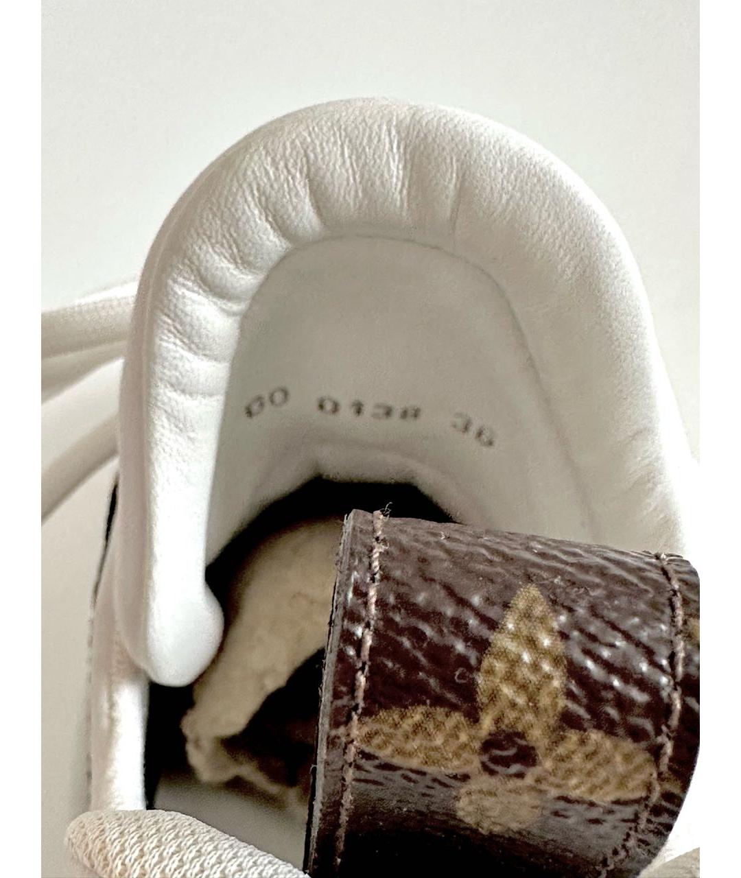 LOUIS VUITTON Белые текстильные кроссовки, фото 6