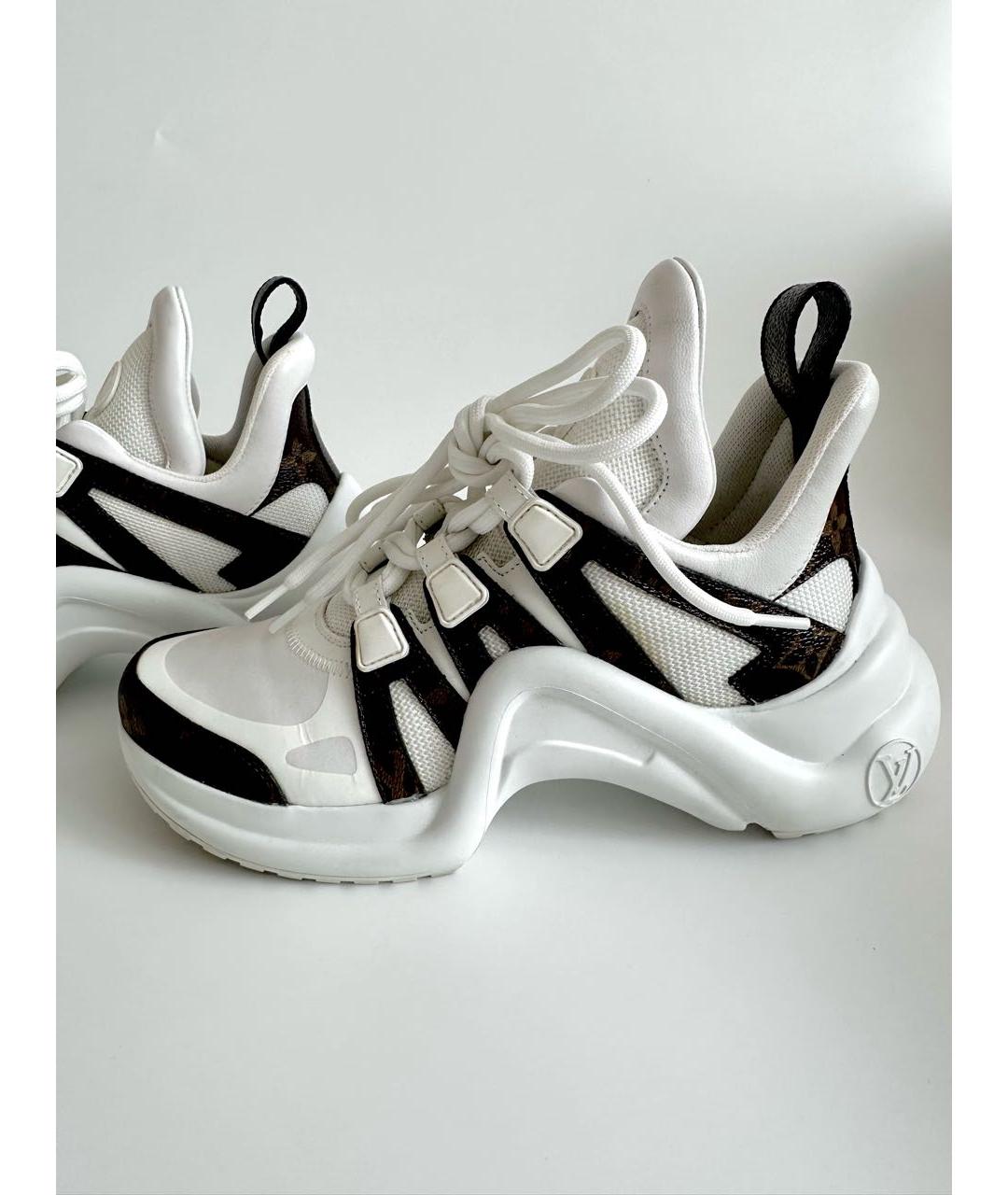 LOUIS VUITTON Белые текстильные кроссовки, фото 9