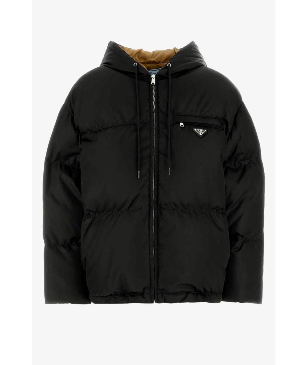 PRADA Черный полиамидовый пуховик, фото 4
