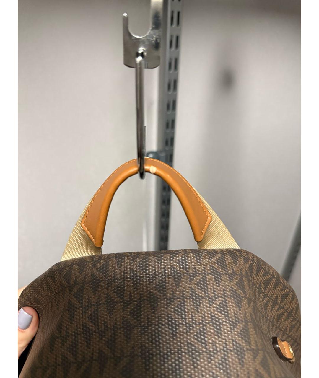 MICHAEL KORS Коричневый рюкзак, фото 6