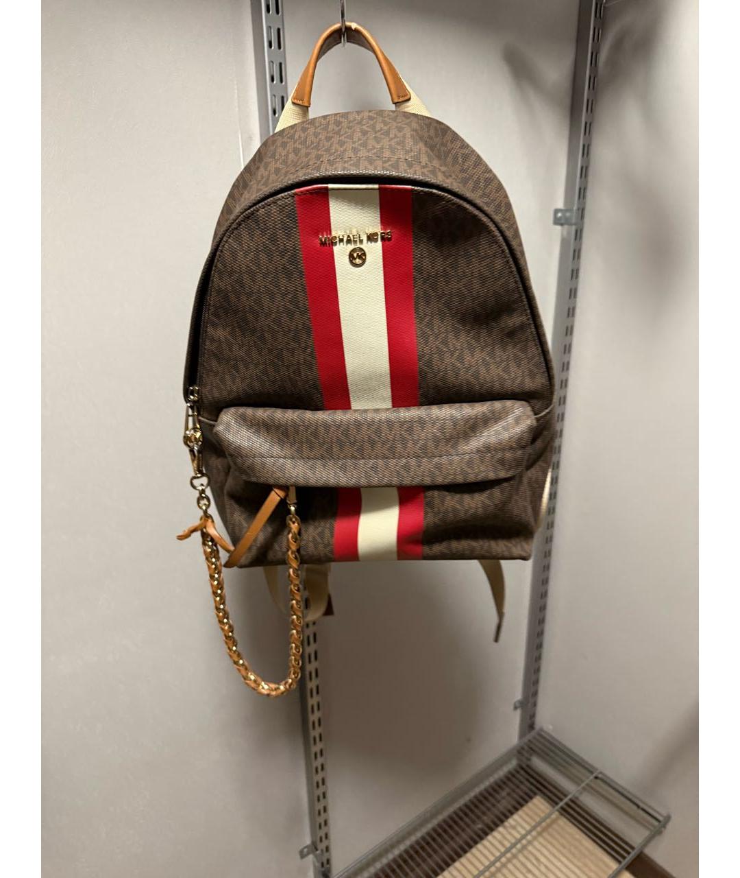 MICHAEL KORS Коричневый рюкзак, фото 7