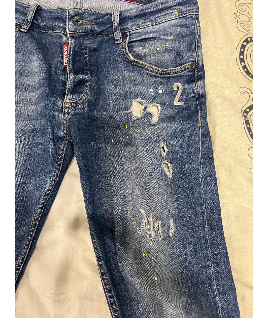 DSQUARED2 Синие джинсы скинни, фото 3