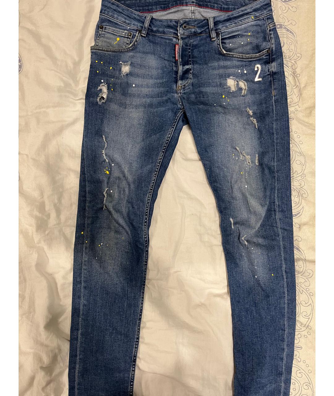 DSQUARED2 Синие джинсы скинни, фото 5