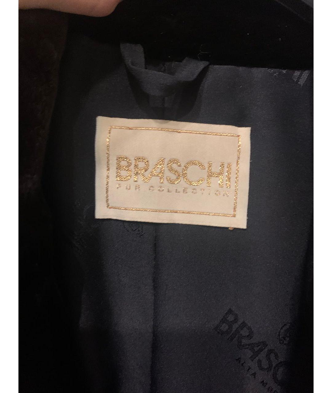 BRASCHI Коричневая меховая шуба, фото 6