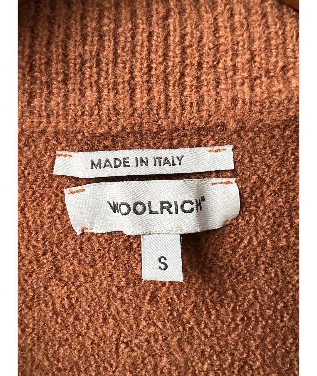 WOOLRICH Коричневый шерстяной джемпер / свитер, фото 4