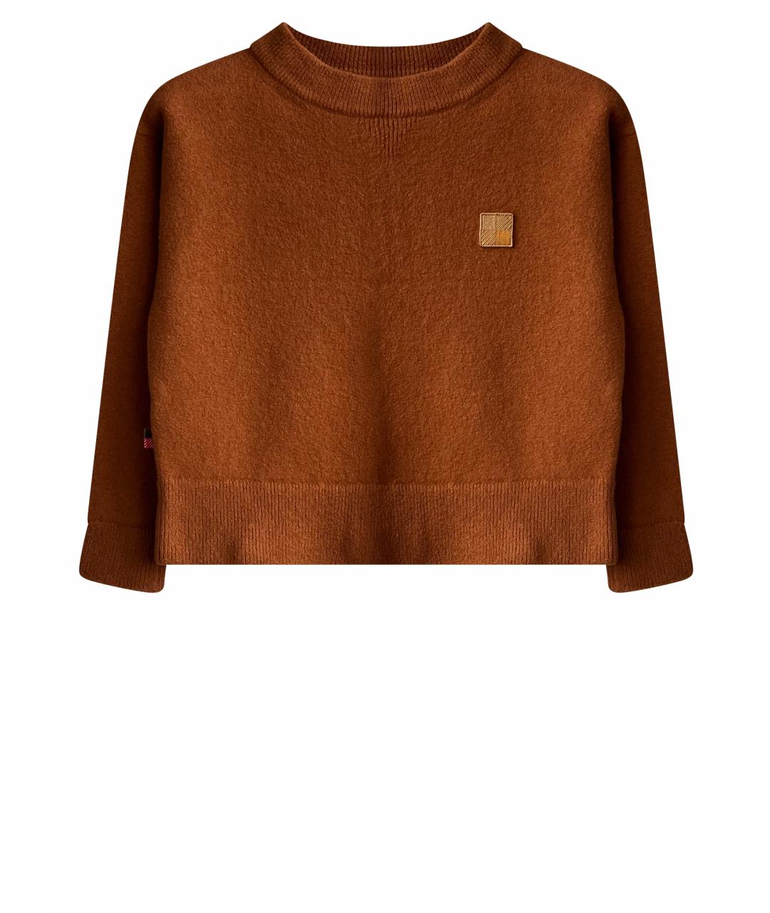 WOOLRICH Коричневый шерстяной джемпер / свитер, фото 1