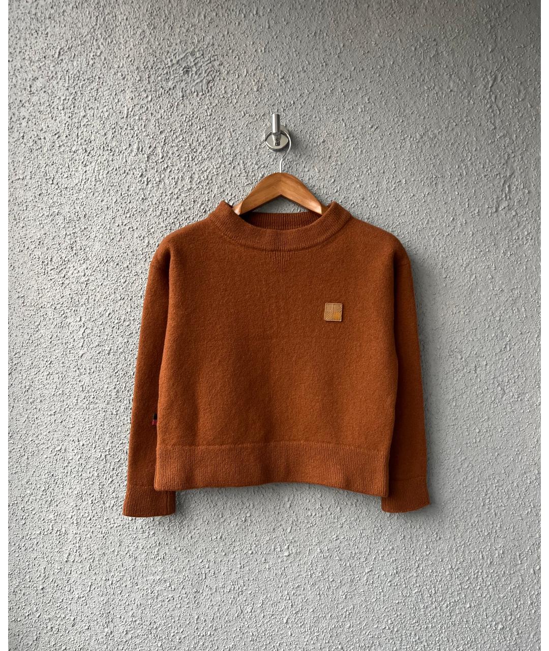 WOOLRICH Коричневый шерстяной джемпер / свитер, фото 6