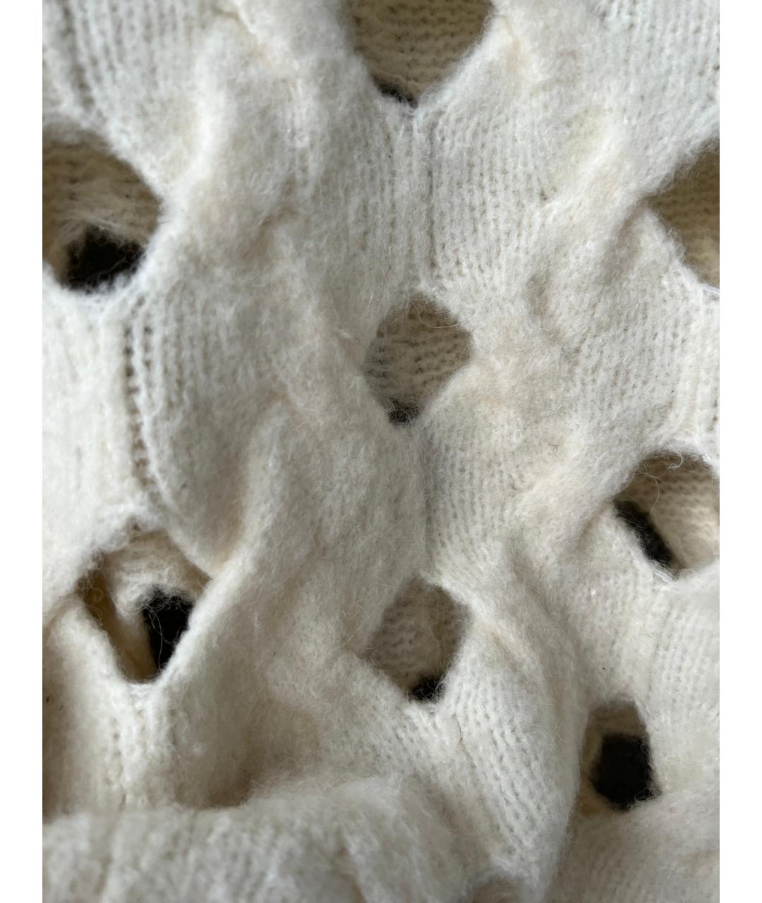 PINKO Бежевый шерстяной джемпер / свитер, фото 5