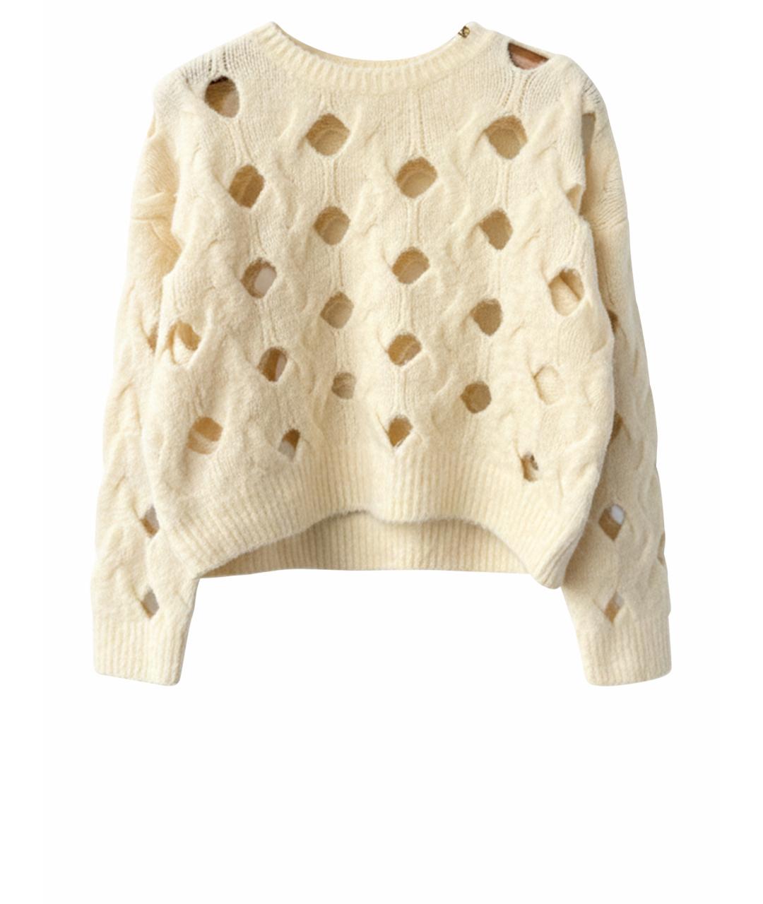 PINKO Бежевый шерстяной джемпер / свитер, фото 1