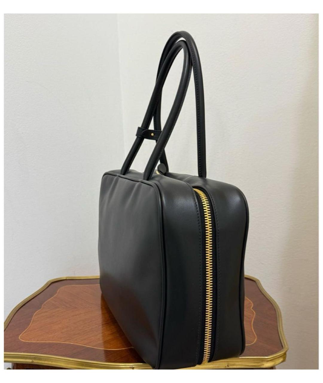 MIU MIU Черная кожаная сумка с короткими ручками, фото 4