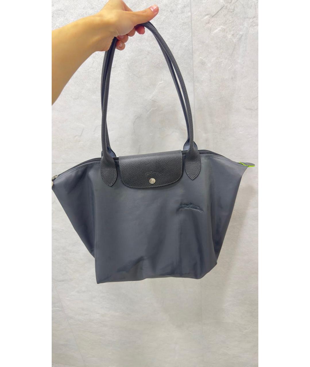 LONGCHAMP Антрацитовая дорожная/спортивная сумка, фото 7