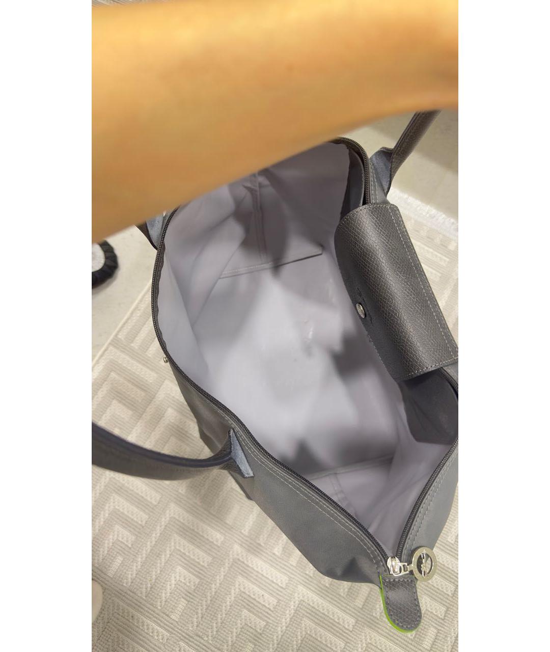 LONGCHAMP Антрацитовая дорожная/спортивная сумка, фото 4