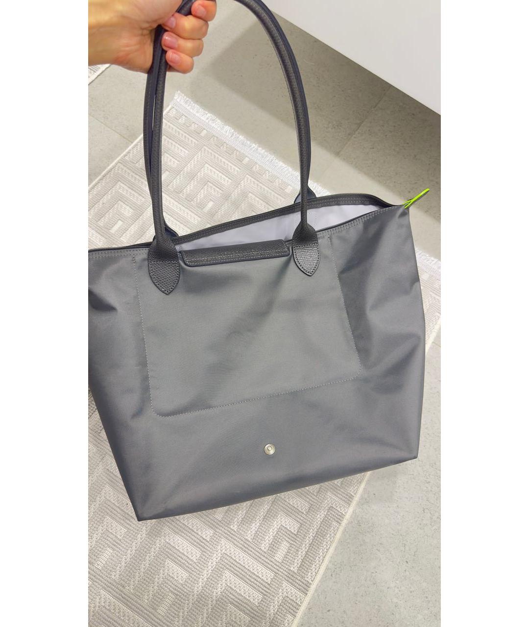 LONGCHAMP Антрацитовая дорожная/спортивная сумка, фото 5