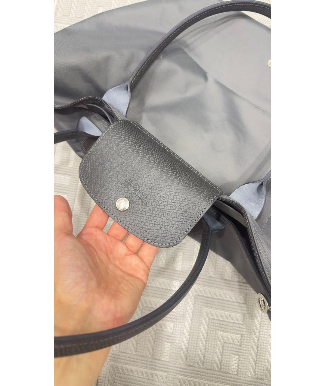 LONGCHAMP Антрацитовая дорожная/спортивная сумка, фото 2