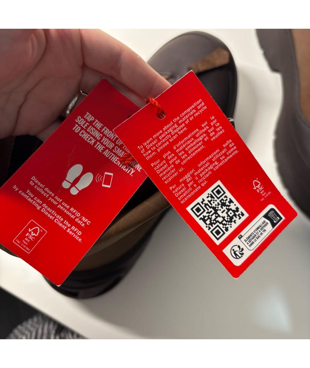 DIESEL Коричневые высокие ботинки, фото 6