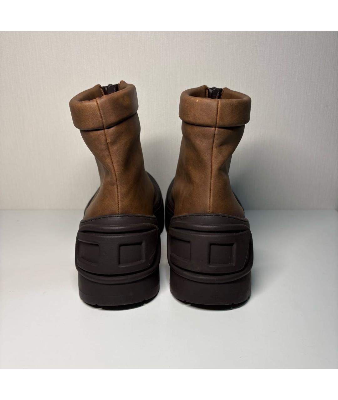 DIESEL Коричневые высокие ботинки, фото 4
