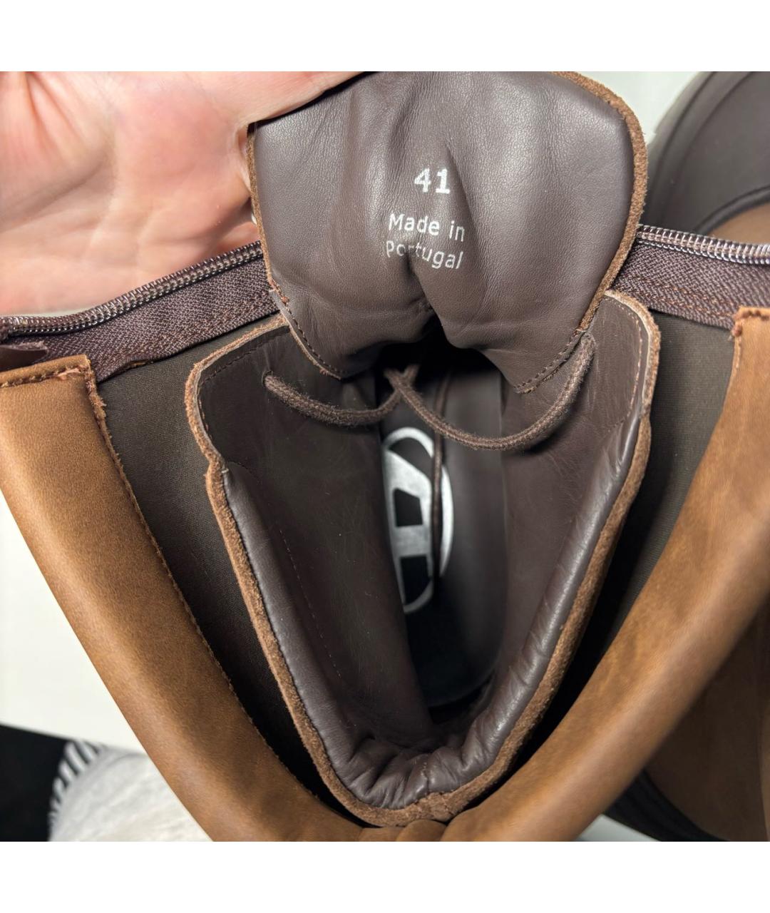 DIESEL Коричневые высокие ботинки, фото 5