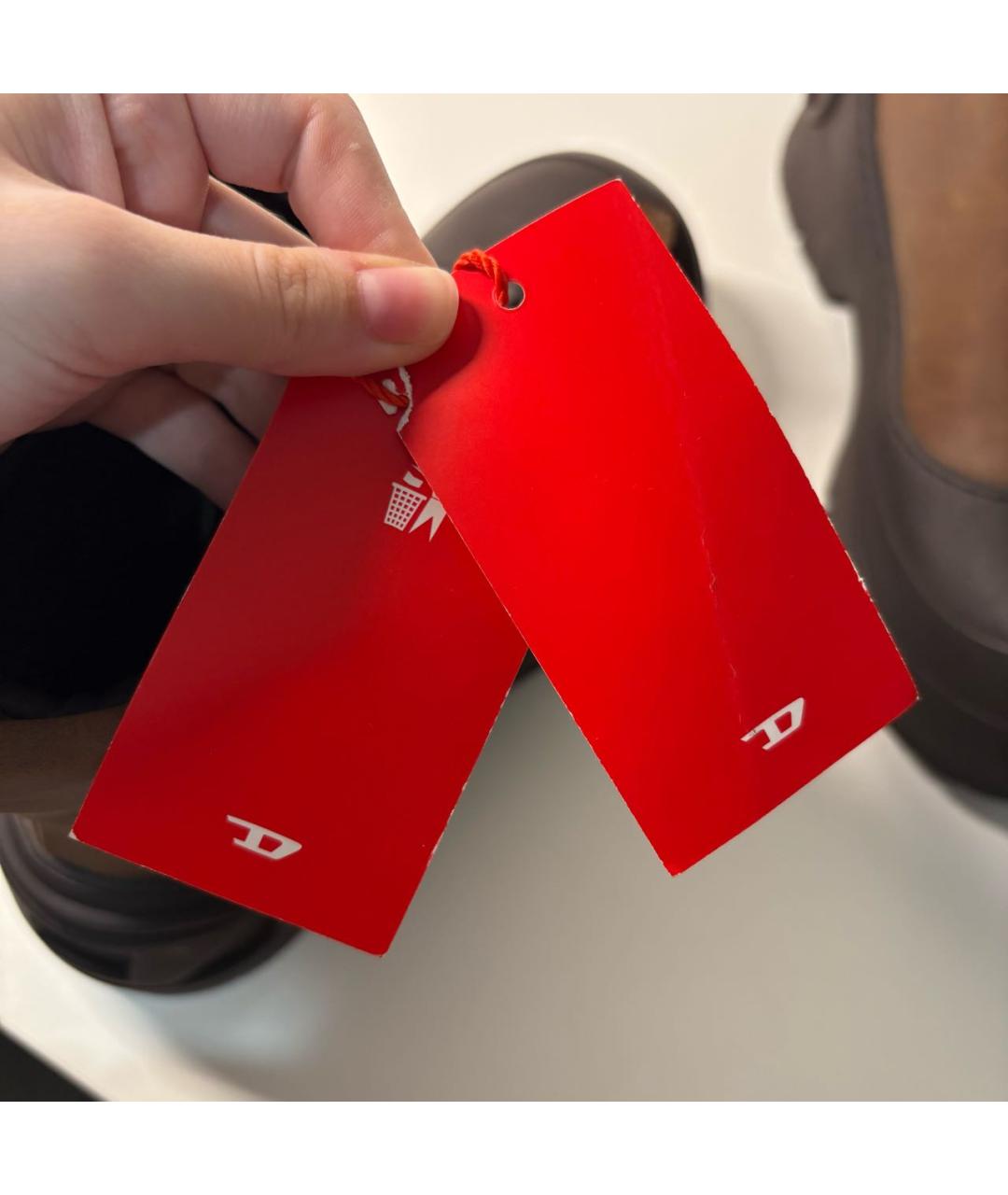 DIESEL Коричневые высокие ботинки, фото 7