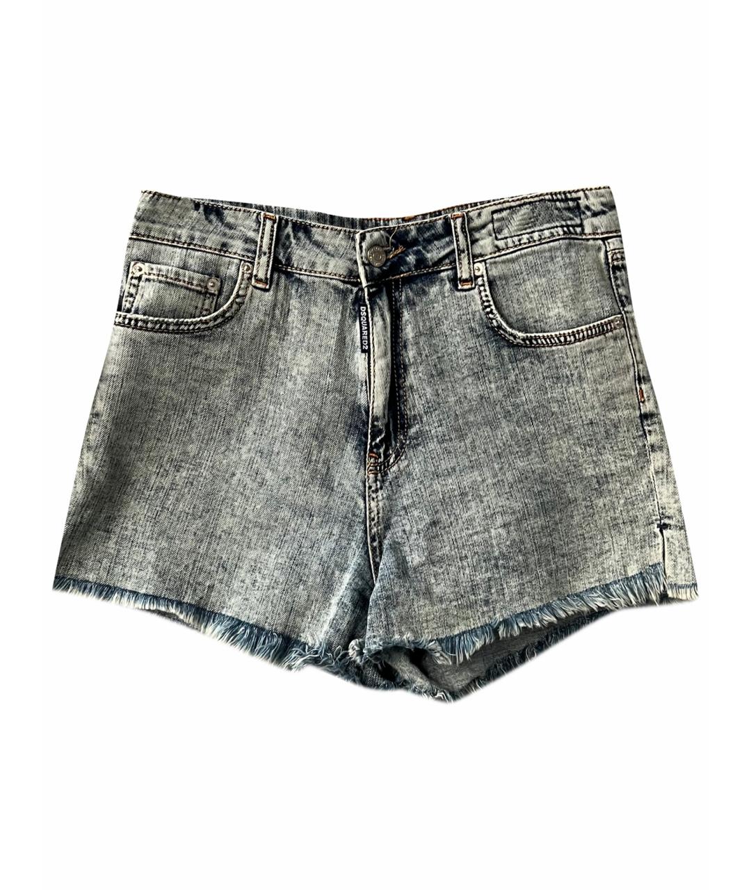 DSQUARED2 Голубые хлопковые шорты, фото 1