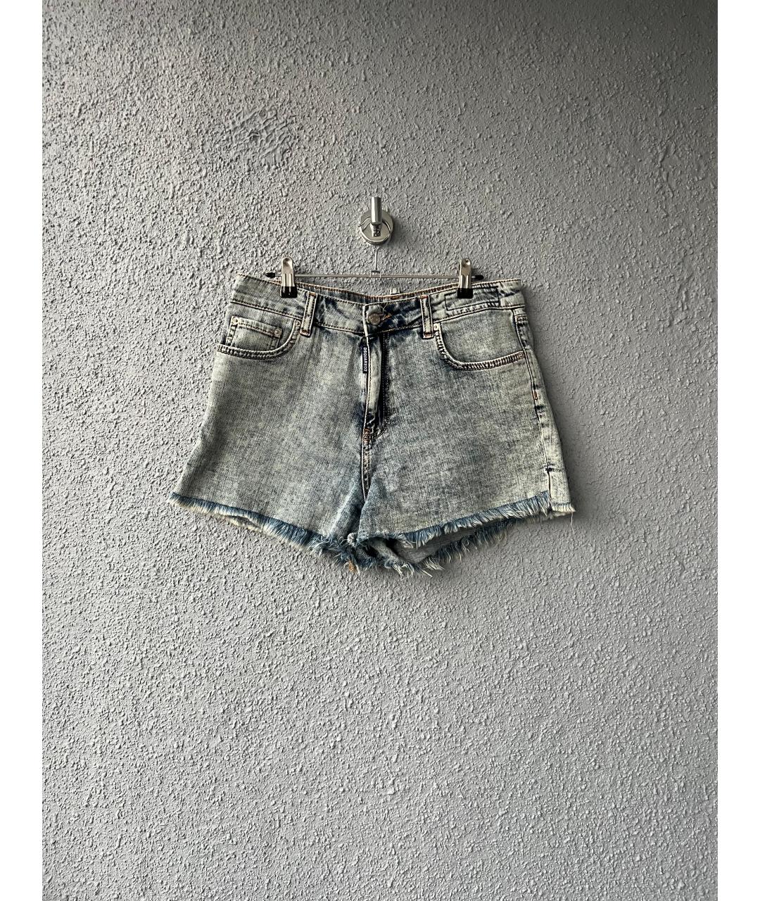 DSQUARED2 Голубые хлопковые шорты, фото 7