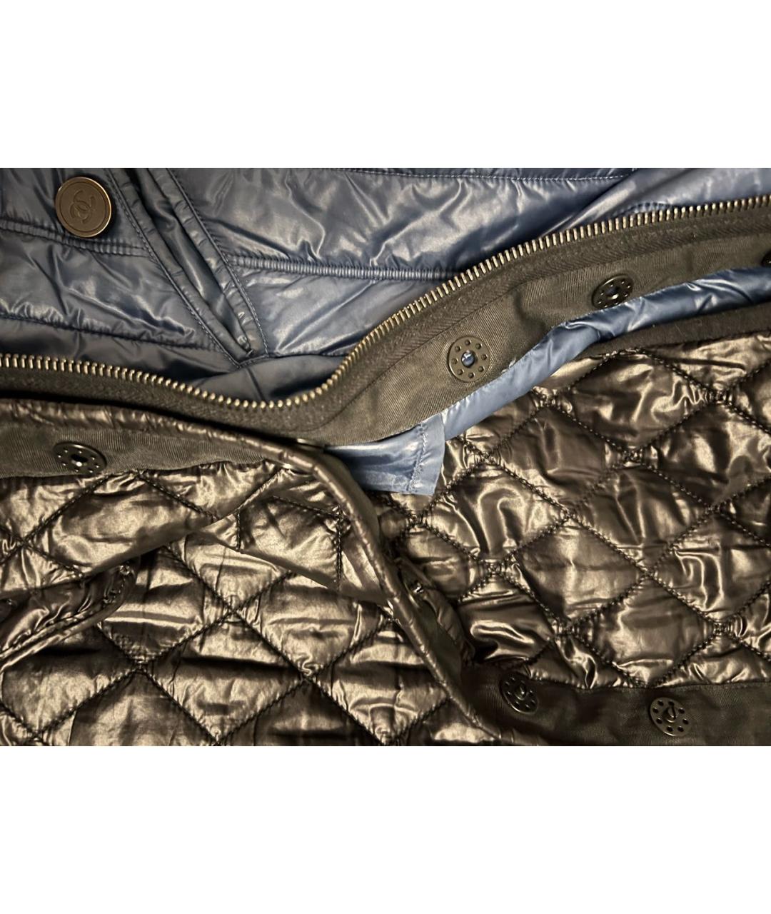 CHANEL Синяя полиамидовая куртка, фото 8